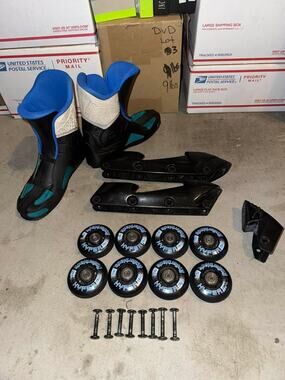 Rollerblade Inline Skate Parts Lot Hyper 76mm 78A Wheels Frames Liners Axles
